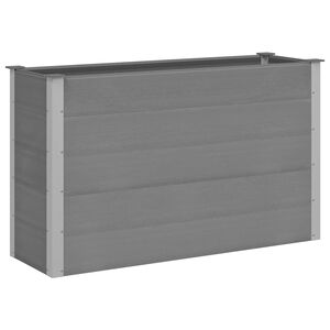 vidaXL Letto Rialzato da Giardino in WPC 150x50x91 cm Grigio