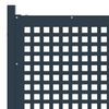 vidaXL Recinzione da giardino in acciaio 178x125 cm antracite