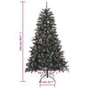 vidaXL Albero di Natale Artificiale con Base Verde 150 cm PVC