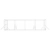 vidaXL Cuccia per Cani da Esterno Argento 8x4x2 m in Acciaio Zincato