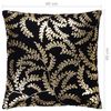 vidaXL Cuscini 2 pz Stampa con Lamina Neri e Oro 40x40 cm Cotone