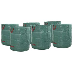 vidaXL Sacchi per Rifiuti da Giardino 12 pz 120 l Verde Polipropilene