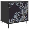 vidaXL Mobile da Bagno DOKKUM Rovere Nero 60 x 40 x 61 cm