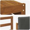 vidaXL Set divani 8 pcs Naturale e Antracite Legno di Acacia Massello