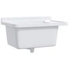 vidaXL Lavandino di Servizio a Parete Bianco 60x40x28 cm in Resina