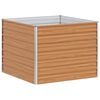 vidaXL Letto rialzato da giardino Marrone Chiaro 100 x 100 x 77 cm