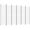 vidaXL Divisorio a 4 Pannelli Bianco 300x200 cm Tessuto