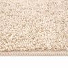 vidaXL Tappeto Shaggy Antiscivolo Crema 120 x 120 cm PP