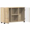 vidaXL Credenza con porta FLORIN Rovere Sonoma 88,5 x 30,5 x 55,5 cm