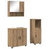 vidaXL Set di mobili per il bagno 3 pz Rovere artigianale