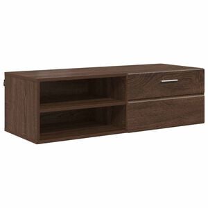 vidaXL Armadio in Legno con cassetto Rovere Marrone 100,5 x 39 x 30 cm