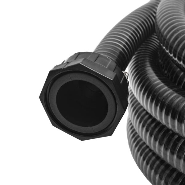 vidaXL Tubo di Aspirazione con Connettori 10 m 22 mm Nero