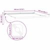 vidaXL Tenda da Sole Bianco 3,5 x 2,5 m Metallo