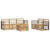 vidaXL Set divani Legno di Acacia Massello