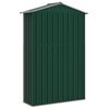vidaXL Capanno da Giardino Verde 116x45x175 cm in Acciaio Zincato