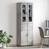 vidaXL Credenza con lo scaffale FLORIN Grigio cemento 60 x 35 x 182 cm