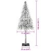 vidaXL Albero di Natale con 150 LED Bianco 150 cm PE e Acciaio