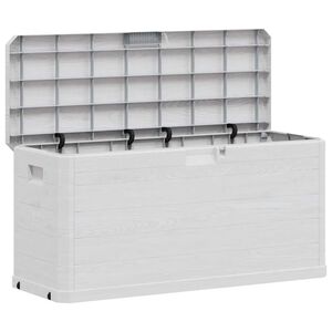 vidaXL Baule da Giardino 280 L Grigio Chiaro