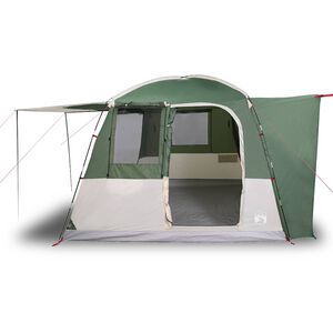vidaXL Tenda da Campeggio per Auto per 4 Persone Verde Impermeabile