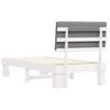 vidaXL Letto con Testiera Rivestita Grigio chiaro 90 x 190 cm