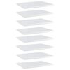 vidaXL Ripiani per Libreria 8pz Bianco Lucido 40x30x1,5cm Multistrato
