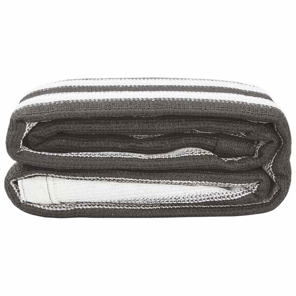 vidaXL Tappeto da Tenda Antracite e Bianco 400x700 cm HDPE