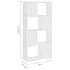vidaXL Libreria/Divisorio Bianco 60x24x124,5 cm in Truciolato
