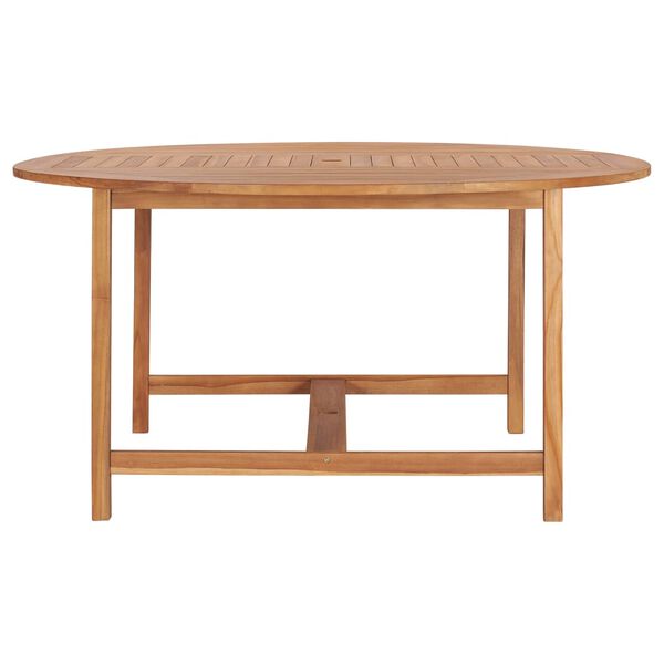 vidaXL Tavolo da Giardino 150x76 cm in Massello di Teak