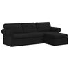 vidaXL Divano Nero 245 x 138 x 80 cm Tessuto