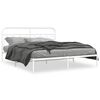 vidaXL Giroletto con Testiera Metallo Bianco 193x203 cm