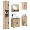 vidaXL Set di mobili per il bagno con cassetto 5 pcs Rovere Sonoma