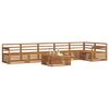 vidaXL Set di divani da esterno 7 pcs Naturale