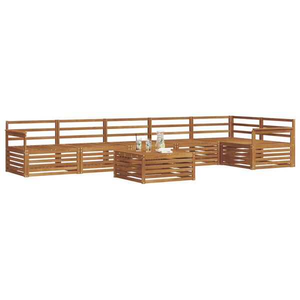 vidaXL Set di divani da esterno 7 pcs Naturale