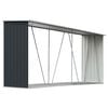 vidaXL Capannone da Giardino in Acciaio Zincato 330x84x152cm Antracite