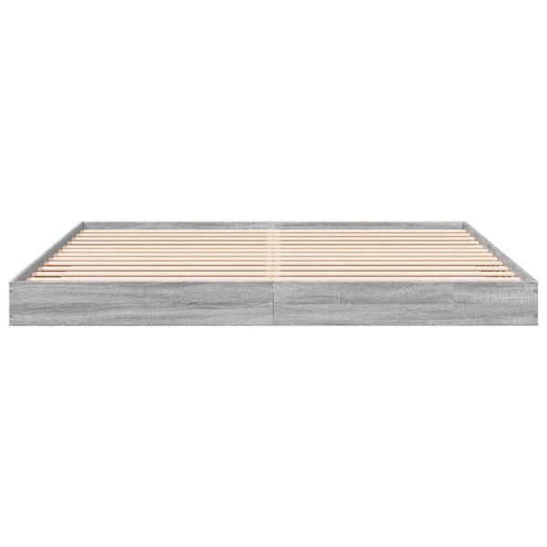 vidaXL Giroletto Grigio Sonoma 200x200 cm in Legno Multistrato