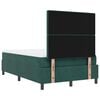vidaXL Letto a molle con materasso Verde scuro 120 x 190 cm Velluto