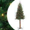 vidaXL Albero di Natale snodato Verde 210 cm