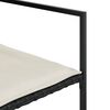 vidaXL Set da Pranzo da Giardino 9 pz con Cuscini Nero in Polyrattan