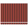 vidaXL Tenda Retrattile 300 x 250 cm arancione e marrone