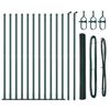 vidaXL Recinzione esagonale con base in cemento 25 x 1,4 m Verde Rete