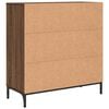 vidaXL Credenza Rovere Marrone 79,5 x 33 x 82 cm Legno multistrato