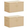 vidaXL Scatola di Stoccaggio 2 pz Tessuto non tessuto 60 x 43 x 35 cm