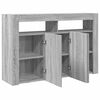 vidaXL Credenza Grigio Sonoma 116 x 30 x 75 cm Legno multistrato
