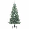 vidaXL Albero di Natale Artificiale Imbiancato con Luci LED 240 cm