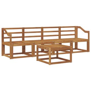 vidaXL Set di divani da esterno 5 pz Naturale