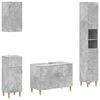 vidaXL Set di Mobili da Bagno da 4 Pezzi DELFT Grigio Cemento