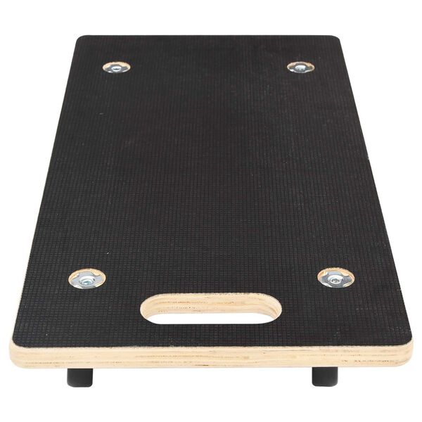 vidaXL Carrello di Trasporto 6 pcs Grigio Legno compensato