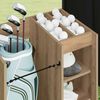 vidaXL Armadio per Golf con ruota Rovere artigianale 65 x 45 x 98 cm
