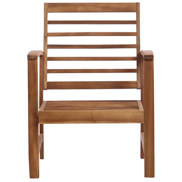vidaXL Set Divani da Giardino 4 pz in Legno Massello di Acacia