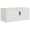 vidaXL Armadio Classificatore Grigio Chiaro 90x40x40 cm in Acciaio